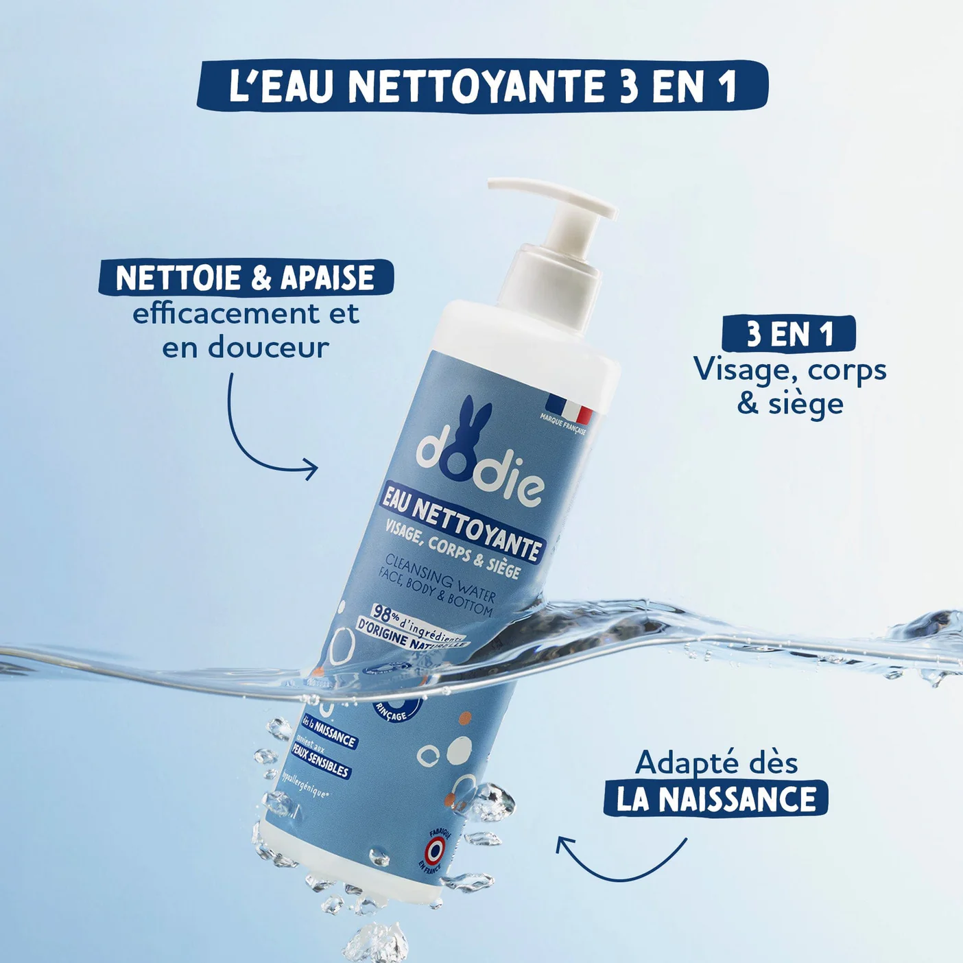 PDP IMAGES DODIE Dodie eau nettoyante en ml IMAGE PDP IMAGES DODIE Dodie eau nettoyante en ml IMAGE
