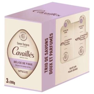 roge cavailles trio de savons doux et parfumes delice de figue x g